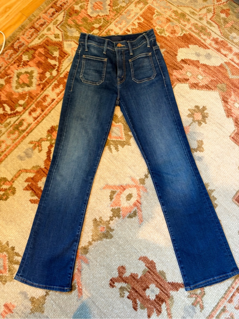 MOTHER Indigo Straight-Leg Jeans